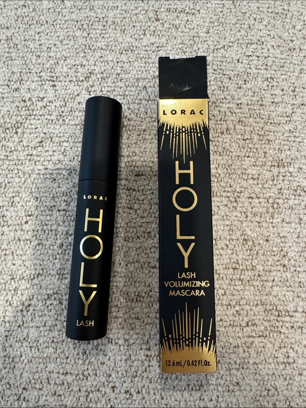 LORAC Holy Lash Volumizing Mascara – Black with Gold Accents